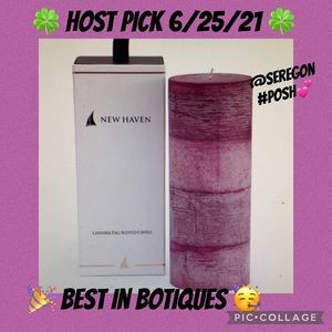🔥New Haven Lavender Tall scented candle 🕯 New